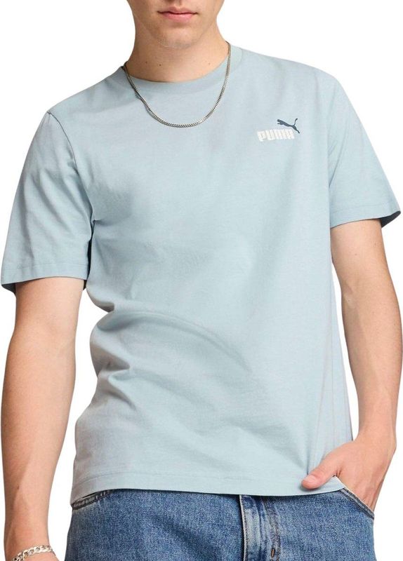 PUMA - T-shirt - Lichtblauw - Katoen