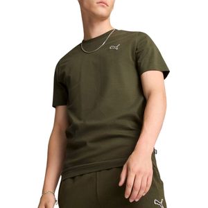 T-shirt - Dark Olive - Regular Fit - Korte Mouwen - Ronde Hals
