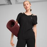 Puma - Studio Fashion T-shirt - Dames - Zwart - Gerecycled Materiaal