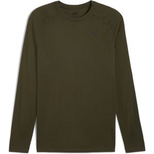 PUMA Formknit Seamless LS Tee Heren Sportshirt - Dark Olive