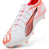 Puma Ultra 5 Pro FG/AG Voetbalschoenen - PUMA White-PUMA Black-Glowing Red