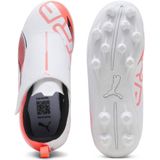 Puma - Ultraq 5 Play V FG/AG RB Jr - Voetbalschoenen - Wit/Zwart/Rood - Kids