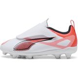 Puma - Ultraq 5 Play V FG/AG RB Jr - Voetbalschoenen - Wit/Zwart/Rood - Kids