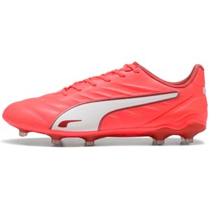 Puma King Pro FG/AG Fußballschuhe 02 - PUMA silver/PUMA black/sun struck/PUMA white 42.5 für Herren, rot, Gr. 42 ½ EU / 8,5 UK