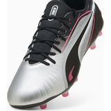 Puma - King Match Voetbalschoenen - Zwart - Synthetisch Leder - FG/AG