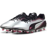 Puma - King Match Voetbalschoenen - Zwart - Synthetisch Leder - FG/AG
