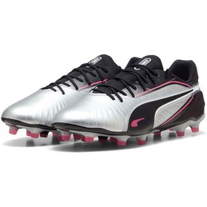 Puma - King Match Voetbalschoenen - Zwart - Synthetisch Leder - FG/AG
