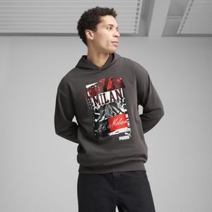 A.C. Milan - sweatshirt met capuchon ftblNRGY+, officieel product, grijs, M