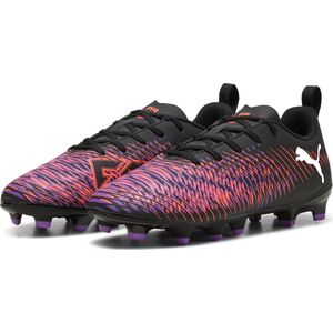 PUMA FUTURE 8 PLAY FG/AG Jr Sportschoenen - PUMA Black-PUMA White-Glowing Red