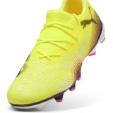 PUMA - FUTURE 8 MATCH FG/AG - Lage Voetbalschoenen - Zwart/Geel - Mesh