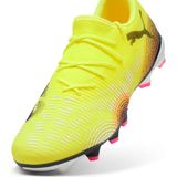 PUMA - FUTURE 8 MATCH FG/AG - Lage Voetbalschoenen - Zwart/Geel - Mesh