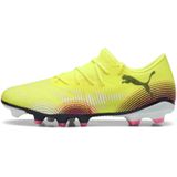 PUMA - FUTURE 8 MATCH FG/AG - Lage Voetbalschoenen - Zwart/Geel - Mesh