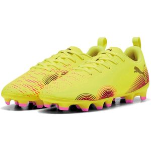 Puma - Future 8 Play - Voetbalschoenen - Zwart - Synthetisch - Gerecycled Materiaal