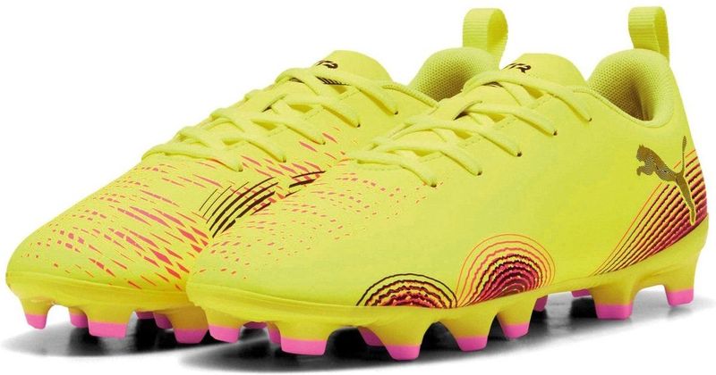 Puma - Future 8 Play - Voetbalschoenen - Zwart - Synthetisch - Gerecycled Materiaal