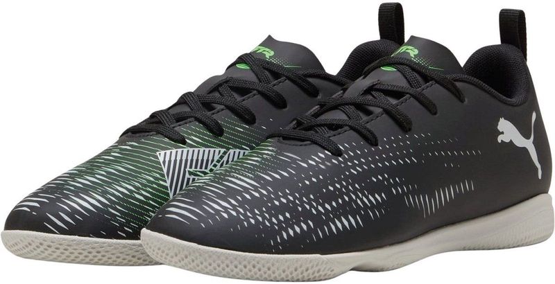 PUMA Future 8 Play - Zaalvoetbalschoenen - Zwart Grijs Groen - Synthetisch