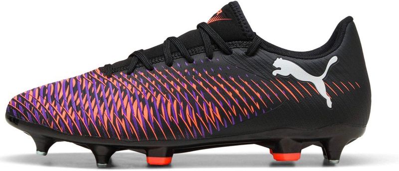 Puma - Future 8 Play - Voetbalschoenen - Zwart - Synthetisch Bovenwerk