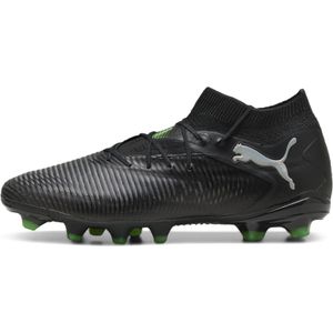 PUMA Unisex Future 8 PRO FG/AG Voetbalschoen - Zwart Zilver Fluo Groen