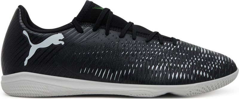 PUMA - Future 8 Play - Zaalvoetbalschoenen - Zwart Grijs Groen - Synthetisch