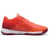 PUMA - Accelerate Turbo - Handbalschoenen - Rood/Wit - Materiaal: Rubber/EVA