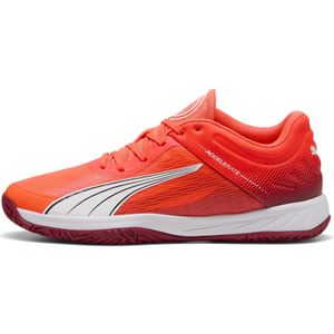 PUMA - Accelerate Turbo - Handbalschoenen - Rood/Wit - Materiaal: Rubber/EVA