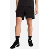 Puma - Tech Relaxed Shorts - Korte Broek - Zwart - Geweven Stof