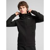 Puma - Tech Full-Zip Hoodie - Zwart - Katoen - Met Reflecterende Branding