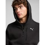 Puma - Tech Full-Zip Hoodie - Zwart - Katoen - Met Reflecterende Branding