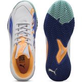 PUMA - NOVA Smash - Padelschoen - White Vivid Blue Heat Fire Black