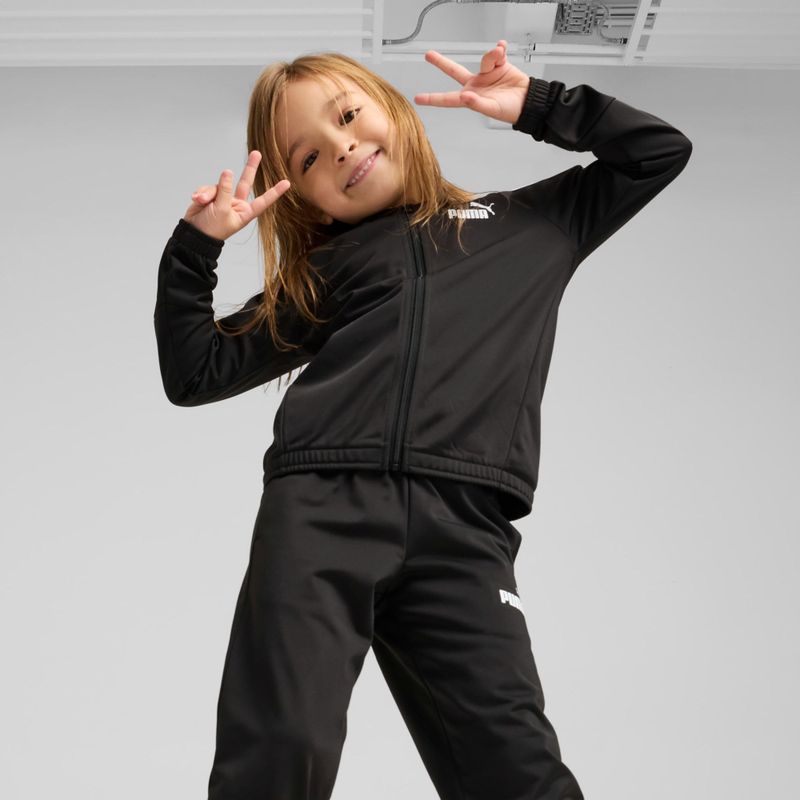 PUMA - ESS NO.1 LOGO POLY SUIT PS - Trainingspak - Zwart - 2-delig