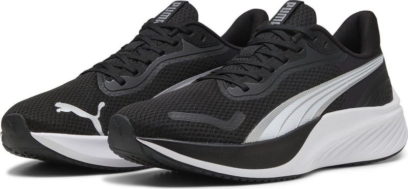 Puma - Pounce Lite - Hardloopschoenen - Zwart - Gerecycled Materiaal