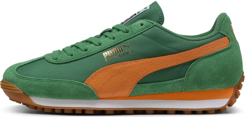 PUMA - Easy Rider - Sneakers - Groen/Oranje - Textiel/Suède