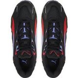 PUMA - Inhale - Sneakers - Zwart/Rood - Textiel - Vetersluiting