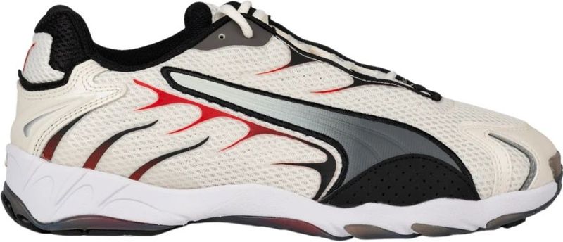 PUMA - Inhale - Sneakers - Zwart/Rood - Textiel - Vetersluiting
