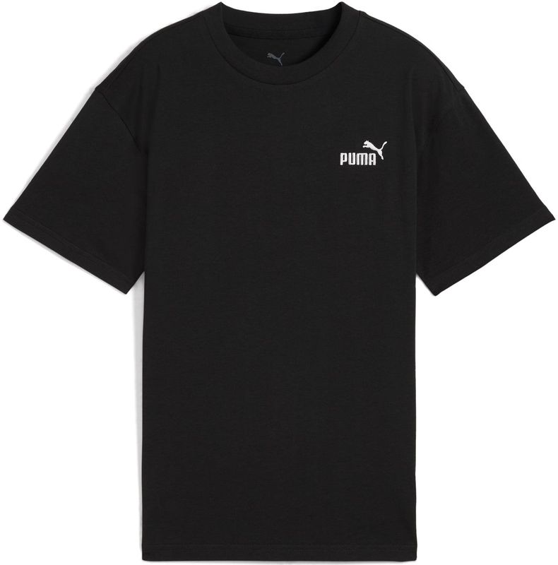 PUMA - T-shirt - Zwart - Gerecycled Katoen - Relaxte Pasvorm