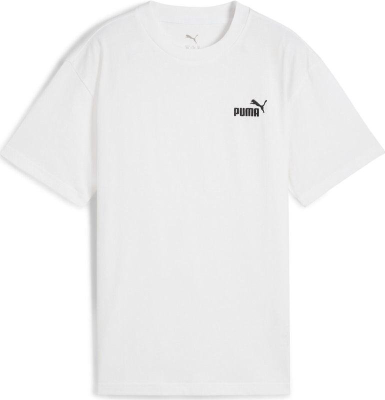 PUMA - T-shirt - Wit - Katoen - Ronde Hals - Korte Mouwen