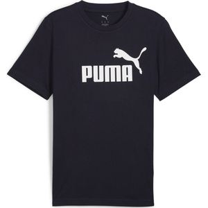PUMA - ESS Logo Tee - Sportshirt - Peacoat - Katoen