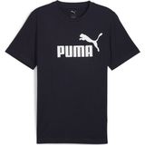 PUMA - ESS Logo Tee - Sportshirt - Peacoat - Katoen