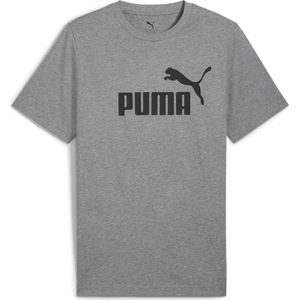 PUMA - ESS No. 1 Logo Tee - T-shirt - Medium Gray Heather - Gerecycled Katoen