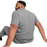 PUMA - ESS No. 1 Logo Tee - T-shirt - Medium Gray Heather - Gerecycled Katoen