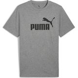PUMA - ESS No. 1 Logo Tee - T-shirt - Medium Gray Heather - Gerecycled Katoen