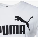PUMA - T-shirt - Katoen - Wit - Groot Logo