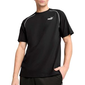 PUMA - T-shirt - Zwart - Katoen - Korte Mouwen met Logo