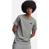 PUMA - T-shirt - Grijs - Katoen - Klein Logo