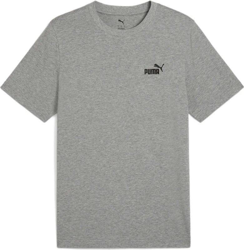 PUMA - T-shirt - Grijs - Katoen - Klein Logo