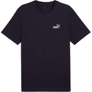 PUMA - ESS Small No. 1 Logo Tee - T-shirt - New Navy - Gerecycled Katoen