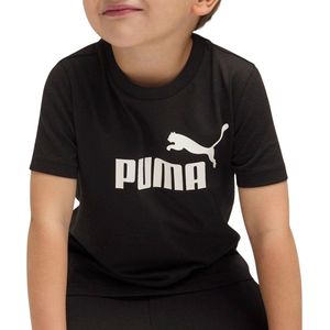 PUMA - T-shirt - Wit - Katoen - Rubber Logo