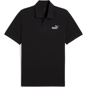 PUMA - ESS No. 1 Logo Pique Polo - Puma Black - Gerecycled Katoen
