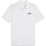 PUMA - ESS No. 1 Logo Pique Polo - Wit - Gerecycled Katoen