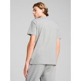 Puma Essentials Elevated T-Shirt Herren | Mit Plain | Light Gray Heather | Größe: S