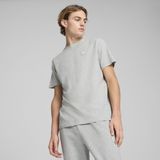 Puma Essentials Elevated T-Shirt Herren | Mit Plain | Light Gray Heather | Größe: S